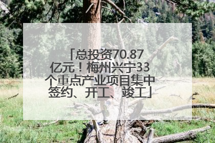 总投资70.87亿元！梅州兴宁33个重点产业项目集中签约、开工、竣工