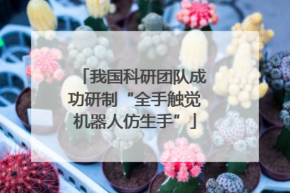 我国科研团队成功研制“全手触觉机器人仿生手”