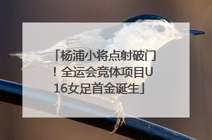 杨浦小将点射破门！全运会竞体项目U16女足首金诞生