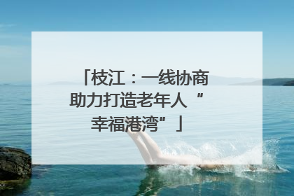 枝江：一线协商助力打造老年人“幸福港湾”
