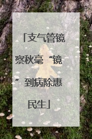 支气管镜察秋毫“镜”到病除惠民生