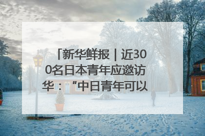 新华鲜报｜近300名日本青年应邀访华：“中日青年可以创造更好的未来”