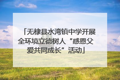 无棣县水湾镇中学开展全环境立德树人“感恩父爱共同成长”活动