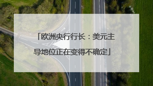欧洲央行行长：美元主导地位正在变得不确定