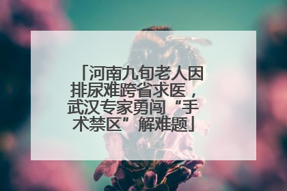 河南九旬老人因排尿难跨省求医，武汉专家勇闯“手术禁区”解难题