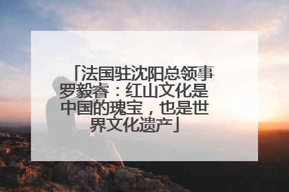 法国驻沈阳总领事罗毅睿：红山文化是中国的瑰宝，也是世界文化遗产