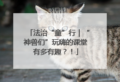 法治“童”行｜“神兽们”玩嗨的课堂有多有趣？！