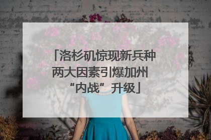 洛杉矶惊现新兵种 两大因素引爆加州“内战”升级