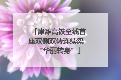 津潍高铁全线首座双侧双转连续梁“华丽转身”