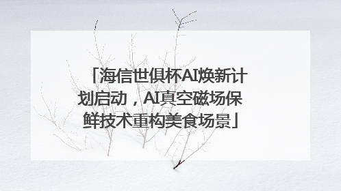 海信世俱杯AI焕新计划启动，AI真空磁场保鲜技术重构美食场景