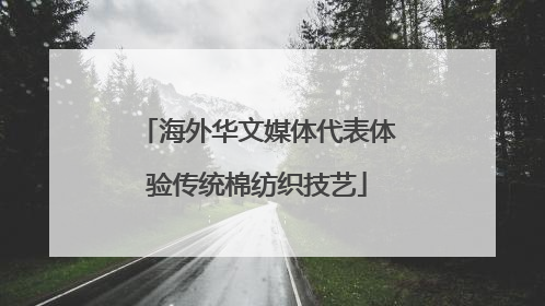 海外华文媒体代表体验传统棉纺织技艺