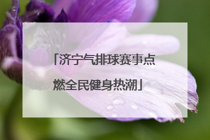 济宁气排球赛事点燃全民健身热潮