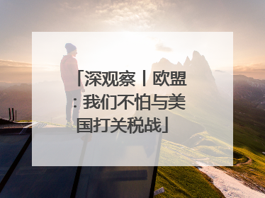深观察丨欧盟：我们不怕与美国打关税战