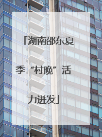 湖南邵东夏季“村晚”活力迸发