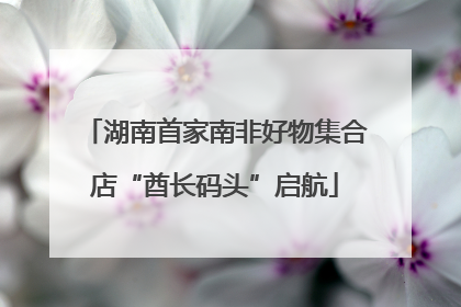 湖南首家南非好物集合店“酋长码头”启航