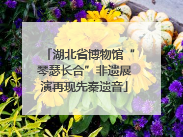 湖北省博物馆“琴瑟长合”非遗展演再现先秦遗音