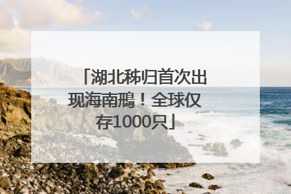 湖北秭归首次出现海南鳽！全球仅存1000只