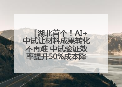 湖北首个！AI+中试让材料成果转化不再难 中试验证效率提升50%成本降低60%
