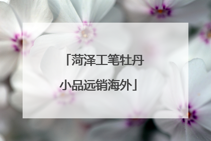 菏泽工笔牡丹小品远销海外