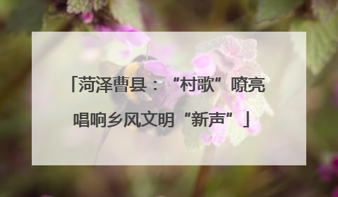 菏泽曹县：“村歌”嘹亮 唱响乡风文明“新声”