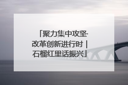聚力集中攻坚·改革创新进行时｜石榴红里话振兴