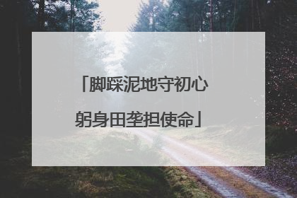 脚踩泥地守初心 躬身田垄担使命