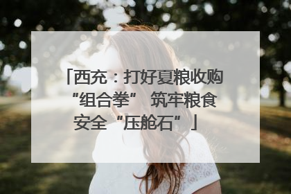 西充：打好夏粮收购“组合拳” 筑牢粮食安全“压舱石”