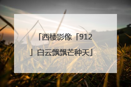 西楼影像「912」白云飘飘芒种天