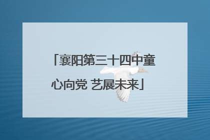 襄阳第三十四中童心向党 艺展未来