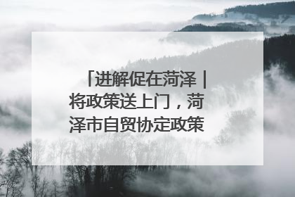 进解促在菏泽｜将政策送上门，菏泽市自贸协定政策专题宣讲会召开