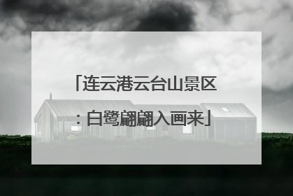 连云港云台山景区：白鹭翩翩入画来