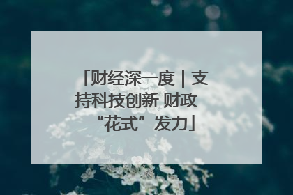 财经深一度｜支持科技创新 财政“花式”发力