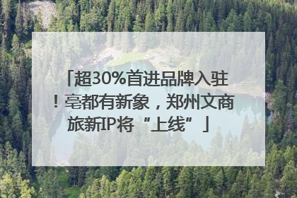 超30%首进品牌入驻！亳都有新象，郑州文商旅新IP将“上线”
