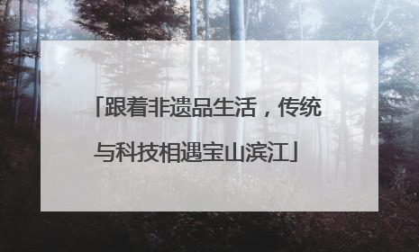 跟着非遗品生活，传统与科技相遇宝山滨江