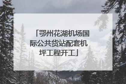 鄂州花湖机场国际公共货站配套机坪工程开工