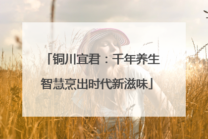 铜川宜君：千年养生智慧烹出时代新滋味