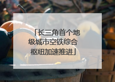 长三角首个地级城市空铁综合枢纽加速推进