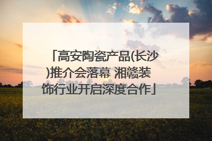 高安陶瓷产品(长沙)推介会落幕 湘赣装饰行业开启深度合作