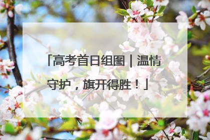 高考首日组图｜温情守护，旗开得胜！