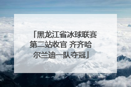 黑龙江省冰球联赛第二站收官 齐齐哈尔兰迪一队夺冠