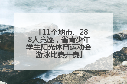 11个地市、288人竞逐，省青少年学生阳光体育运动会游泳比赛开赛