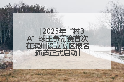 2025年“村BA”球王争霸赛首次在滨州设立赛区报名通道正式启动