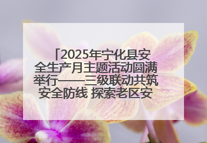 2025年宁化县安全生产月主题活动圆满举行——三级联动共筑安全防线 探索老区安全发展新路径
